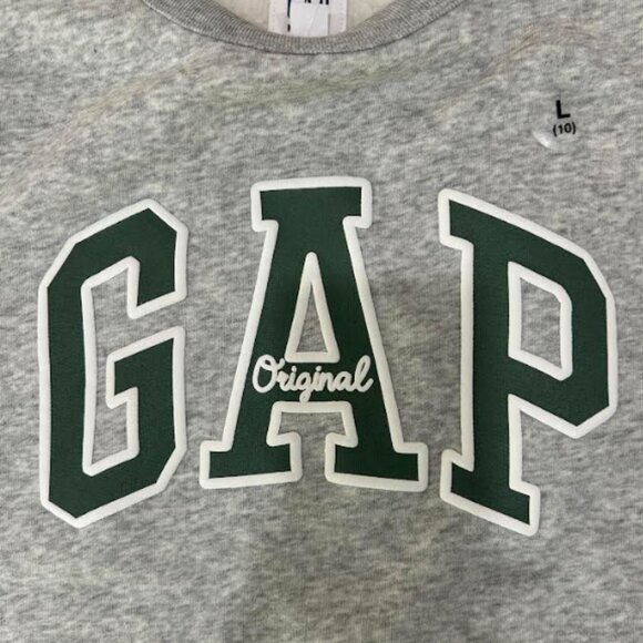 GAP Kids Large (10) original sweatshirt gray NEW - Picture 2 of 4